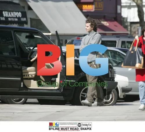 Gavin Rossdale Walking Dog in London