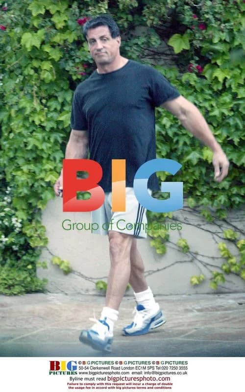 Sylvester Stallone Leaving Beverly Hills Gym