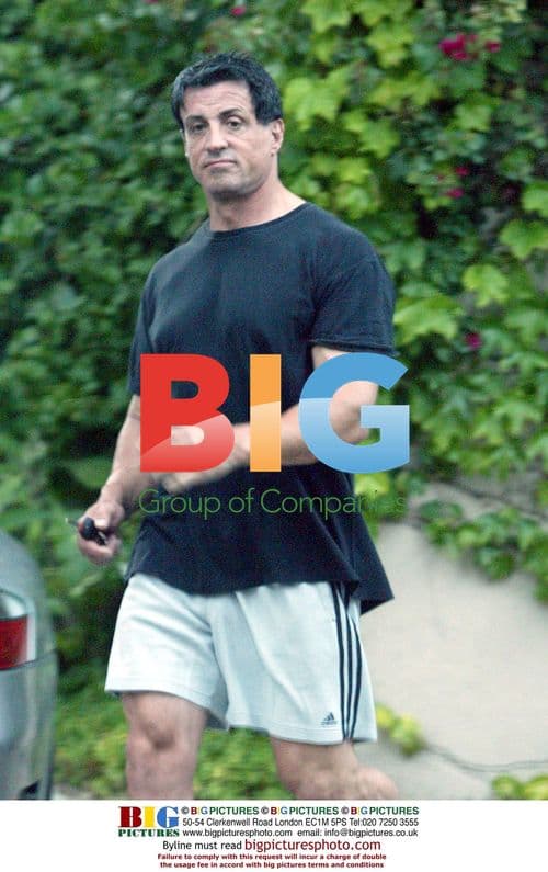 Slyvester Stallone Leaving Beverly Hills Gym