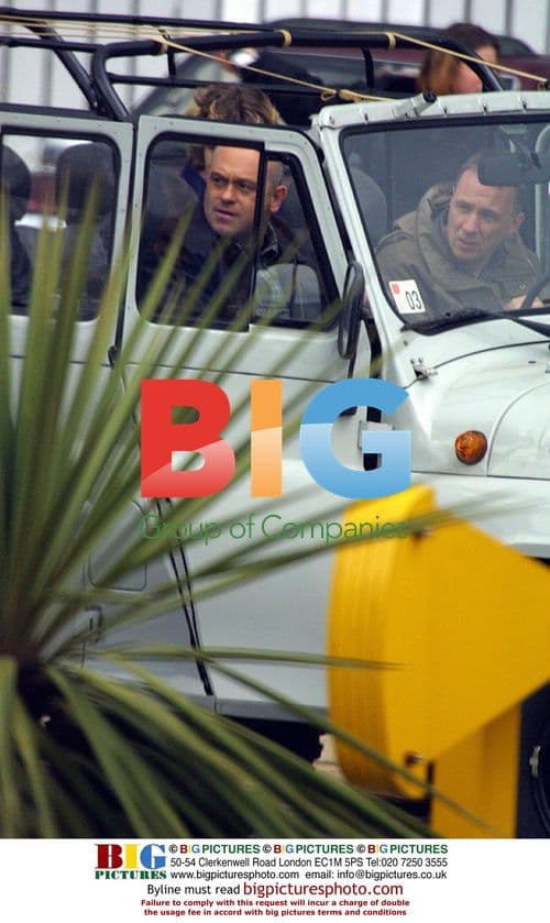 TV Actor Ross Kemp on Film Set