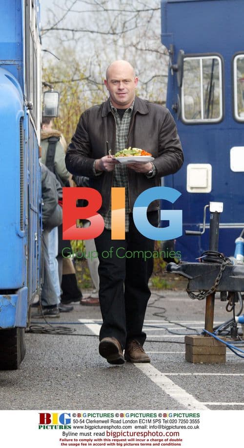 Ross Kemp on Set of Latest Project