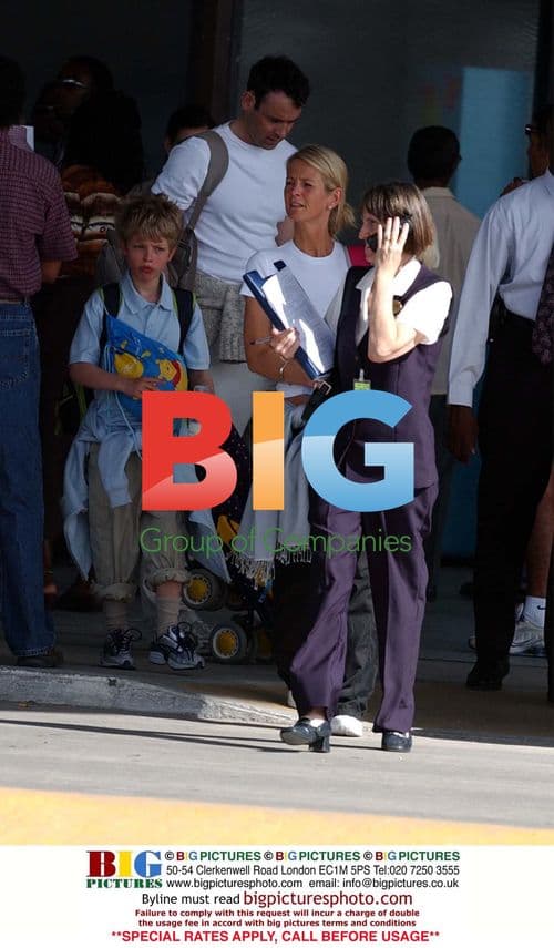 Ulrika Jonsson and family on Caribbean holiday