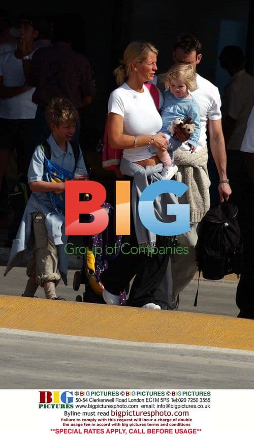 Ulrika Jonsson with family on Caribbean holiday