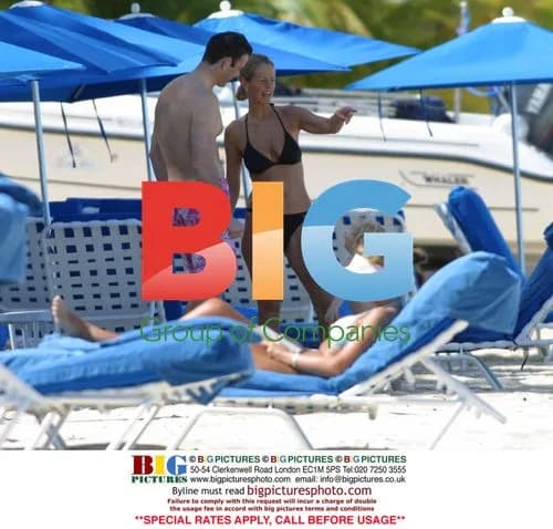 Ulrika Jonsson and Lance Gerrard Wright on Caribbean Vacation
