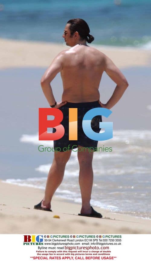 Laurence Llewelyn Bowen Family Beach Day in Barbados