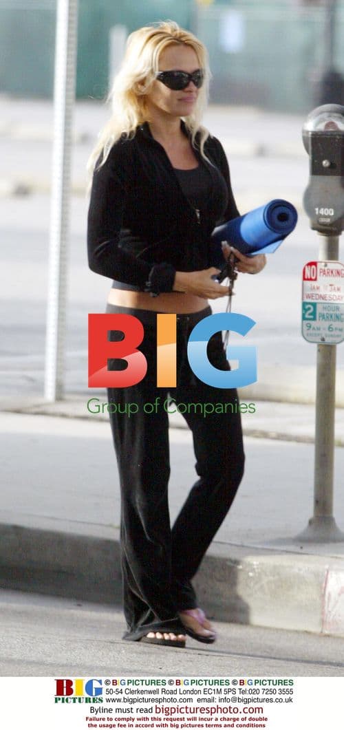 Pamela Anderson Attends Yoga Class