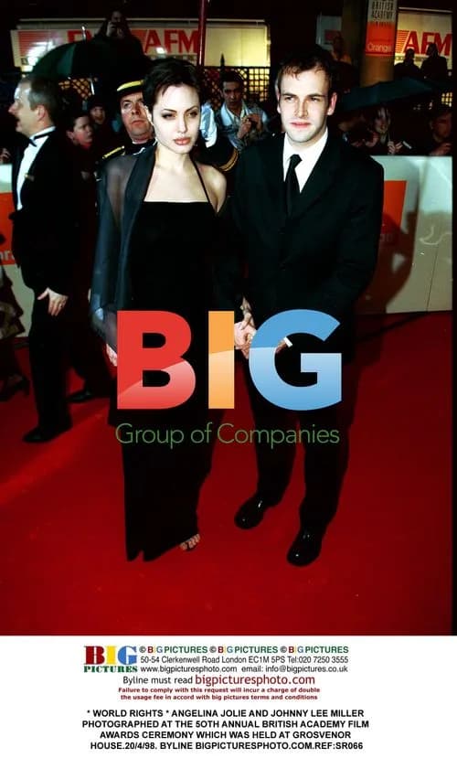 Angelina Jolie and Johnny Lee Miller at BAFTA Awards