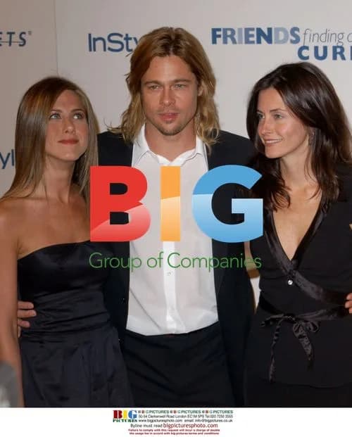 Jennifer Aniston, Brad Pitt and Courtney Cox at Project ALS Gala