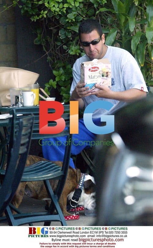 Adam Sandler and Jackie Titone at Santa Monica restaurant