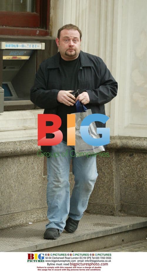 TV Actor John Thompson at Cash Machine in London