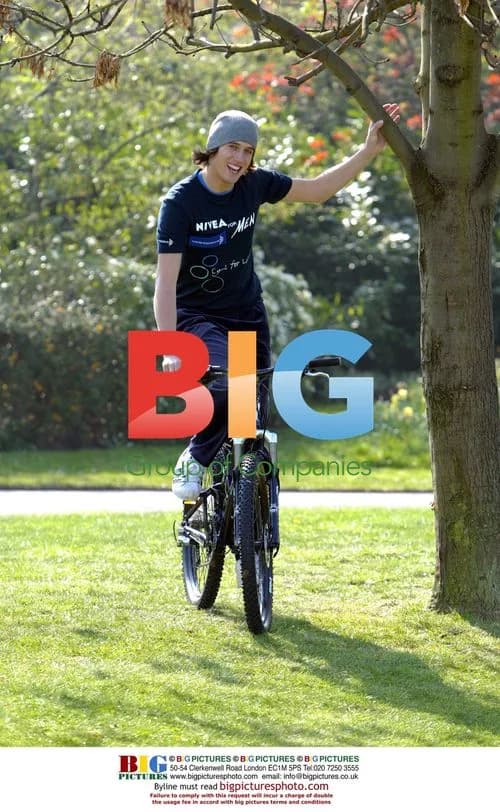 TV Presenter Vernon Kay Cycling in Regents Park