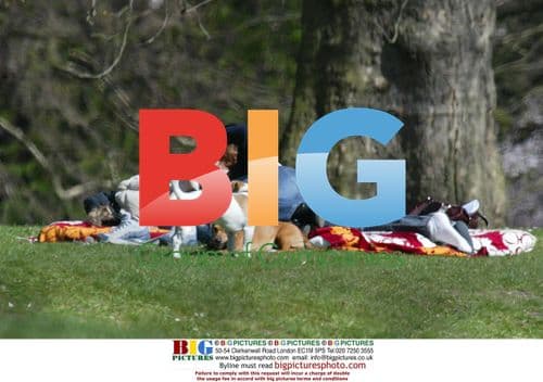 Anna Chancellor and Daughter Relax in London Park