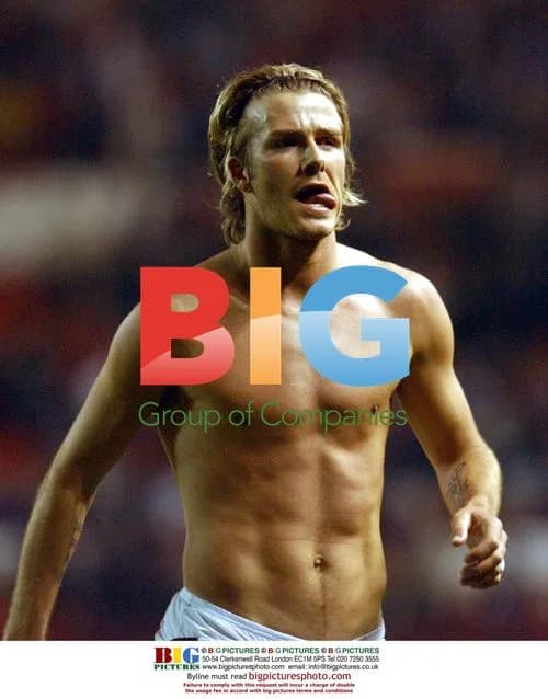 Dejected Footballer David Beckham