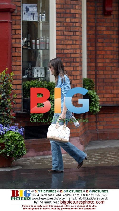 Liz Hurley at Nicky Clarke Salon