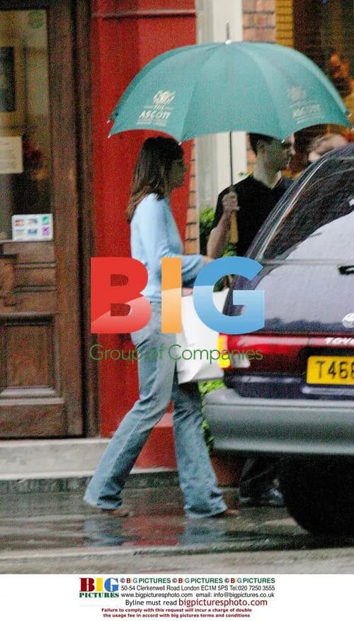 Liz Hurley at Nicky Clarke Salon