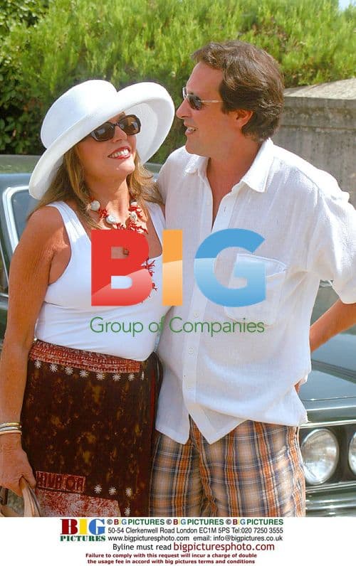 Joan Collins and Husband in France