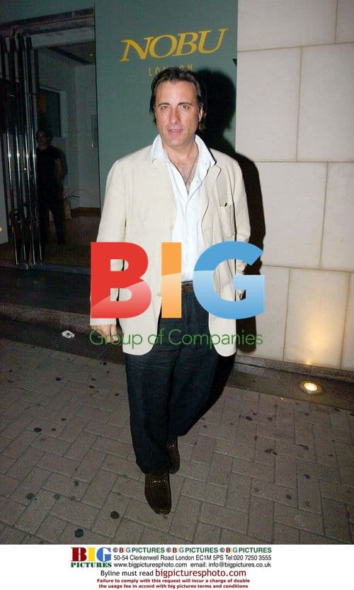 Andy Garcia leaving Nobu restaurant in London