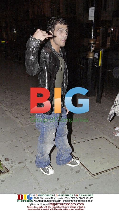 Singer Abs leaving the 'Wellington Club'