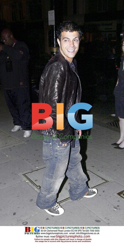 Singer Abs leaving Wellington Club in London