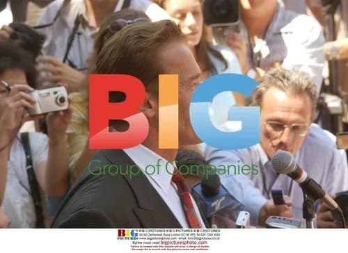 Arnold Schwarzenegger Speaks Outside LA Registrar's Office