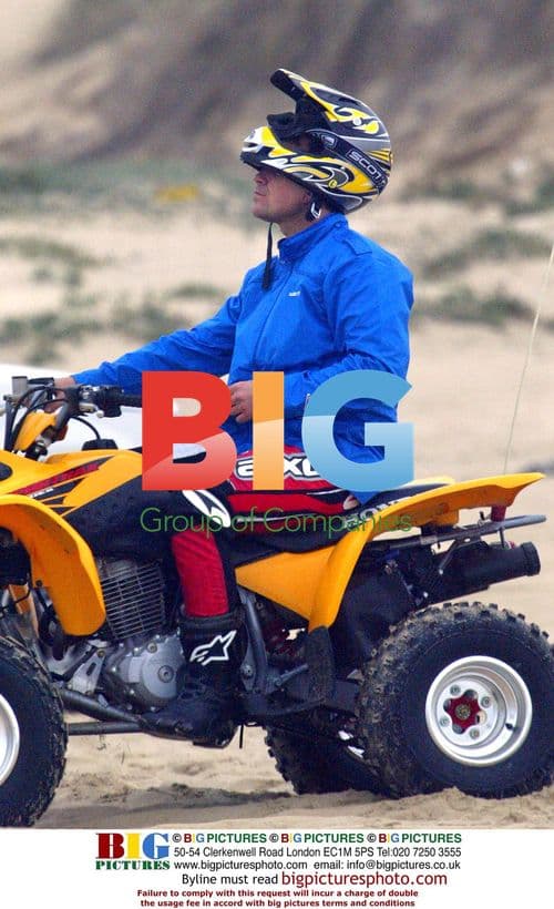 Robbie Williams on Quad Bike in California