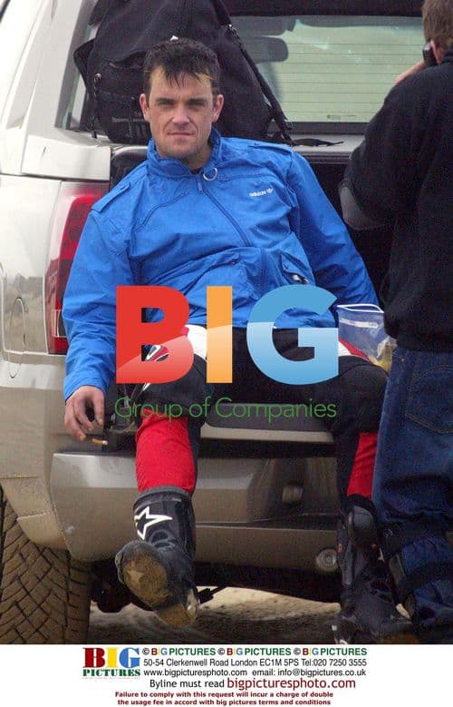 Robbie Williams on Quad Bike