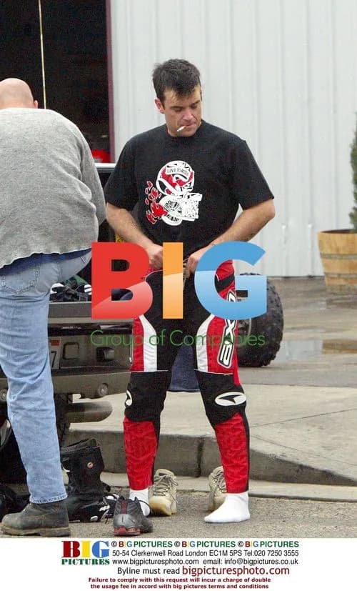 Robbie Williams on Quad Bike in California