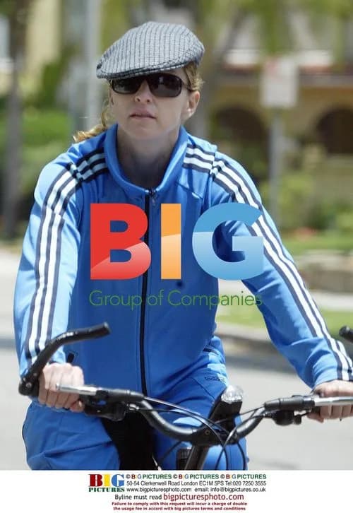 Madonna Rides Bike in Beverly Hills