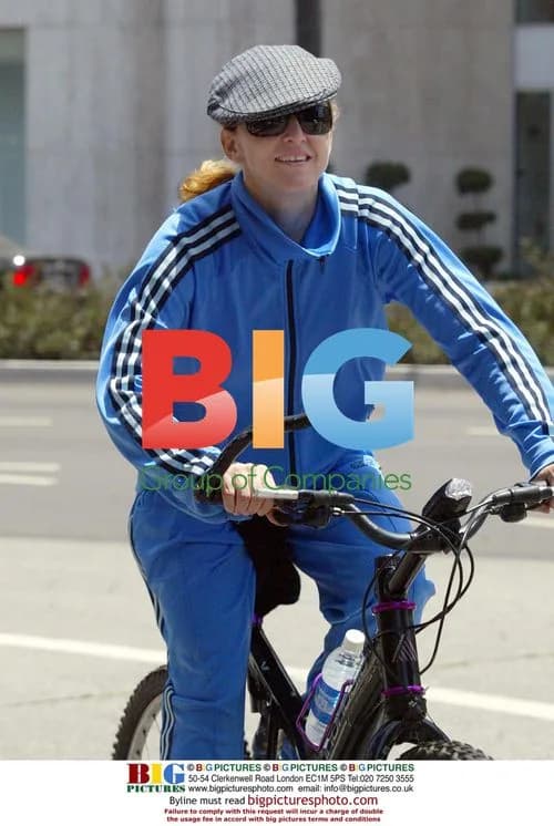 Madonna Rides Bike in Beverly Hills