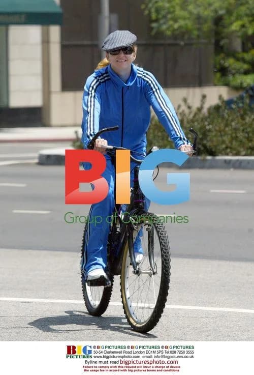 Madonna Rides Bike in Beverly Hills