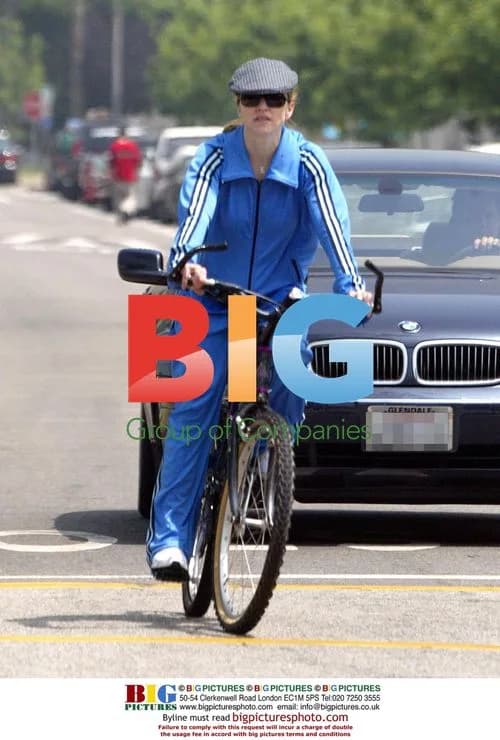 Madonna Riding Bike in Beverly Hills