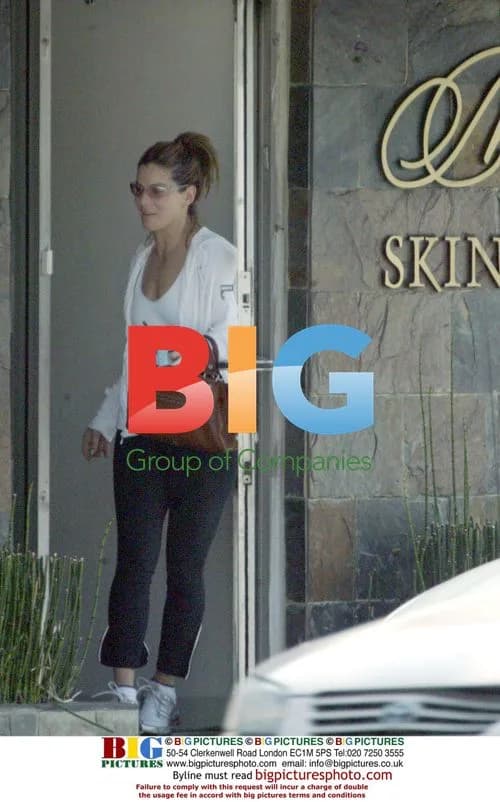 Sandra Bullock Leaving Salon, Heading to Gym