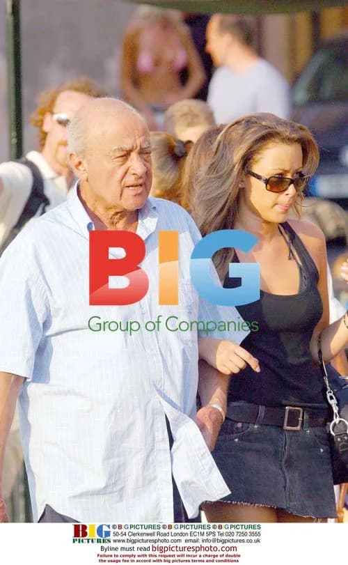 Mohamed Al Fayed and mystery girl in France
