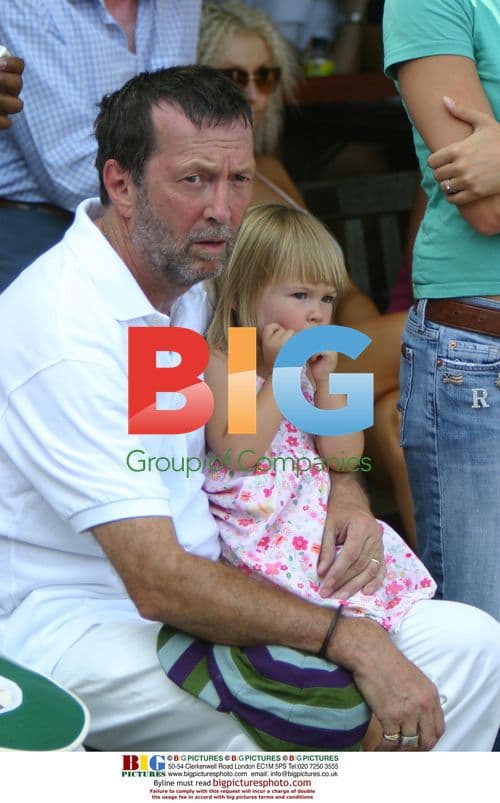 Eric Clapton at Cricket Match