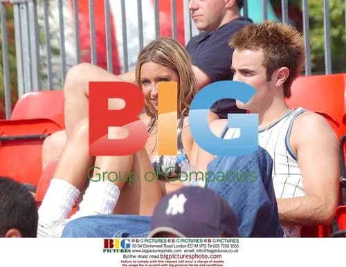 Jodie Marsh with Dane Guiden at Sun Football Festival