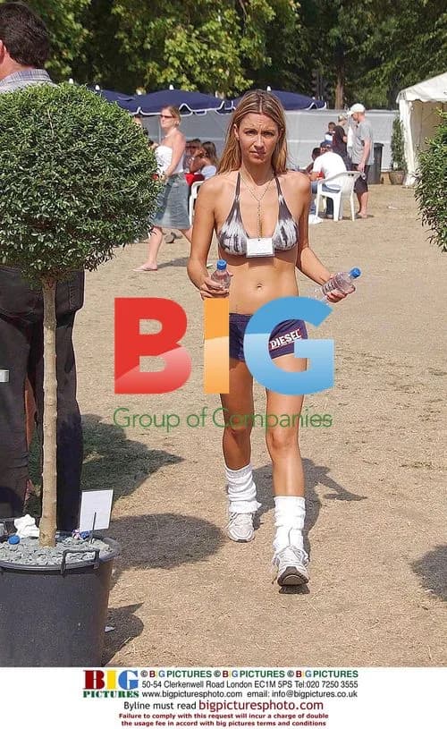 Jodie Marsh with Dane Guiden at Sun Football Festival