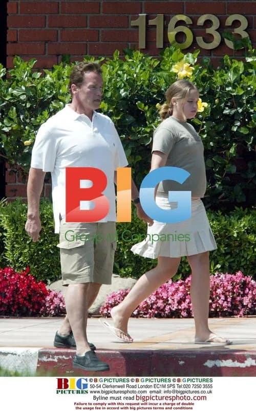 Arnold Schwarzenegger with daughter