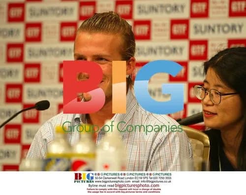 David Beckham at Tokyo Press Conference