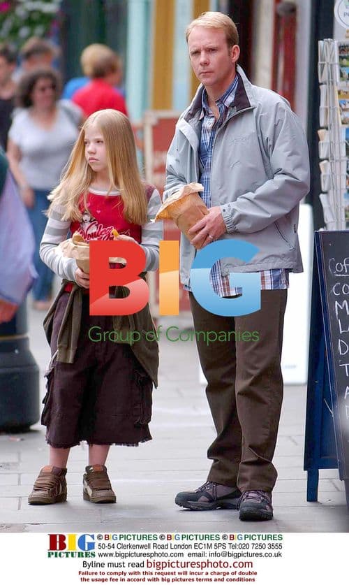 Jason Connery on film set in Edinburgh