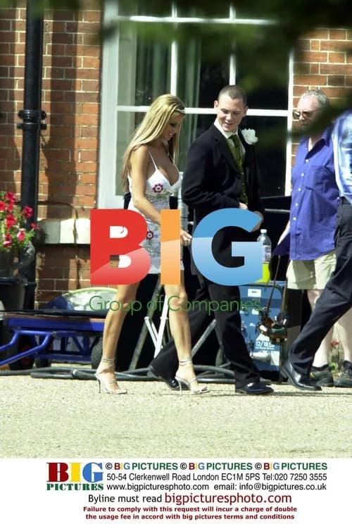 Model Jordan on Footballers' Wives set