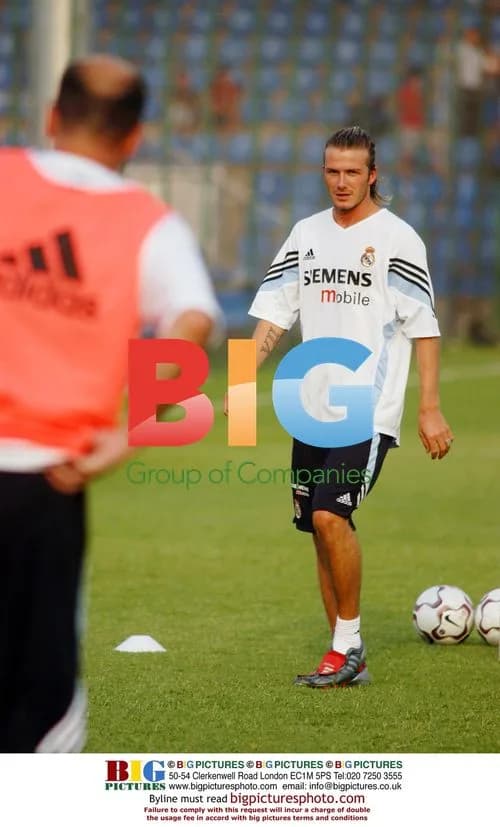 David Beckham Training with Real Madrid