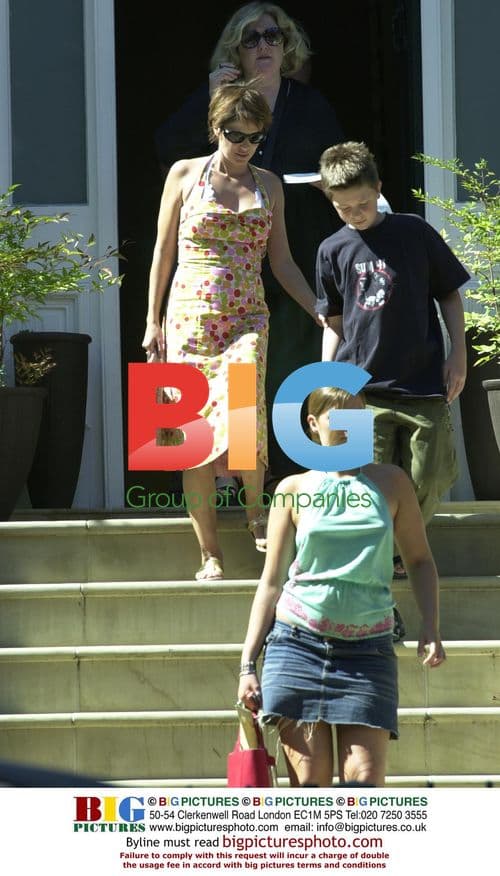 Sadir Frost and Family Leave North London Home