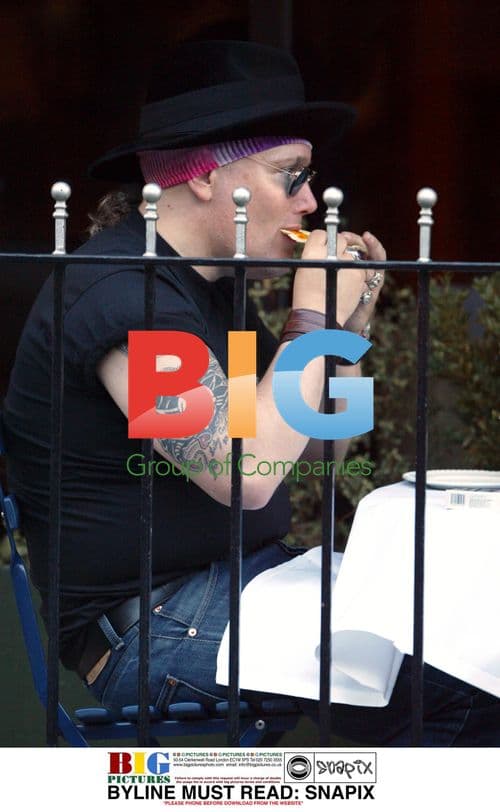 Adam Ant at Indian Restaurant in North London