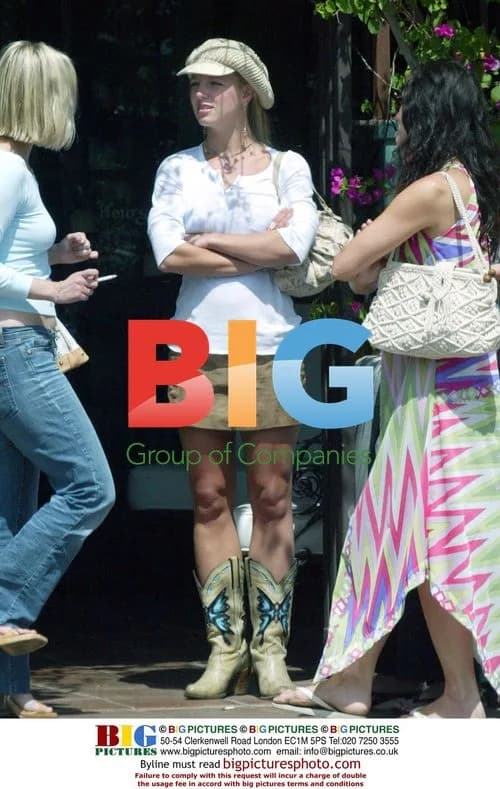 Britney Spears Meets Friends for Lunch