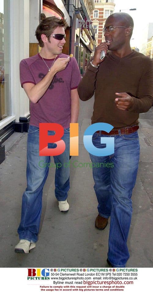 David Sneddon arriving at 'Browns' in London