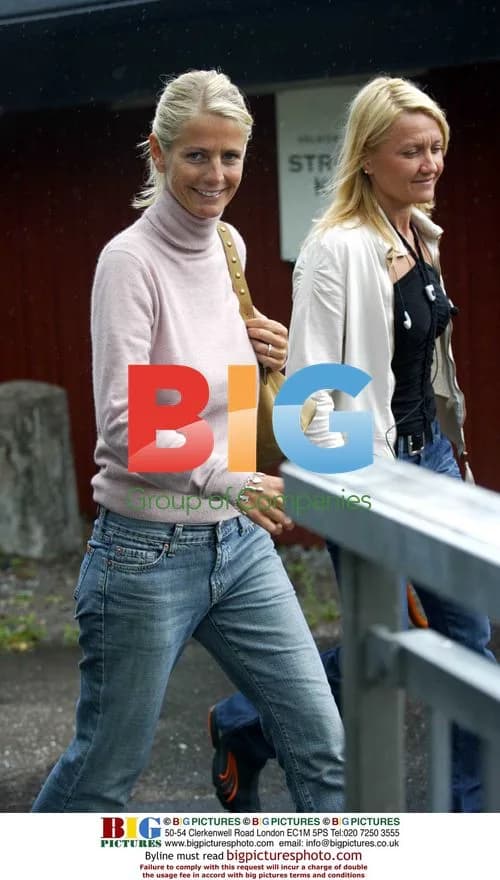 Ulrika Jonsson heading to lunch before wedding