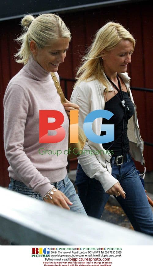 Ulrika Jonsson heading to lunch before wedding