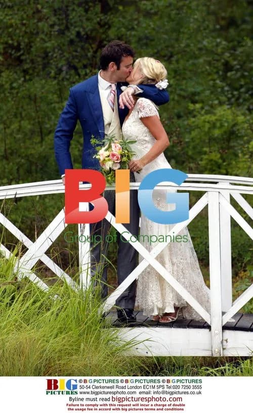 Ulrika Jonsson and Lance Gerrard-Wright on Wedding Day