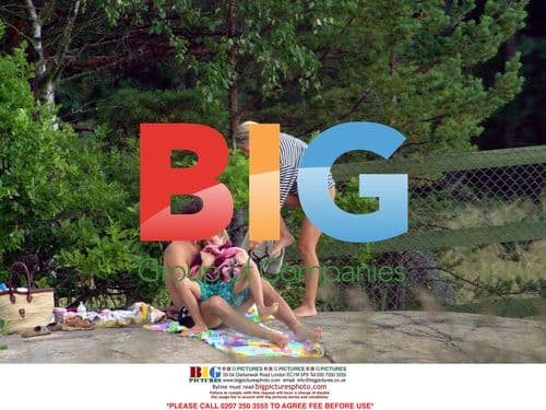 Ulrika Jonsson and Lance Gerrard Wright Spotted at Beach