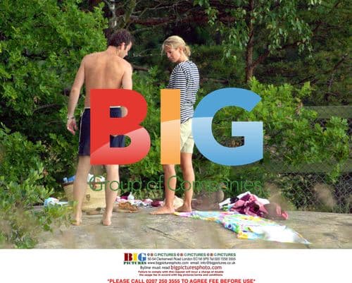 Ulrika Jonsson and Lance Gerrard Wright Spotted on Beach